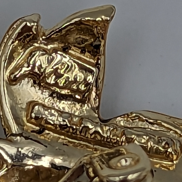 Super Sparkling Pegasus Coro Vintage 50's Green Rhinestone Grape Cluster Brooch - Picture 7 of 8